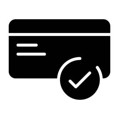 Dijital kullanım için ince çizgi simgesi, Kredi kartı