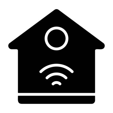 akıllı ev simgesi vektör illüstrasyonu