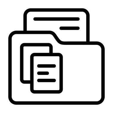 Dizin simgesini beyaz geri gorund, vektör illüstrasyonunda kopyala 