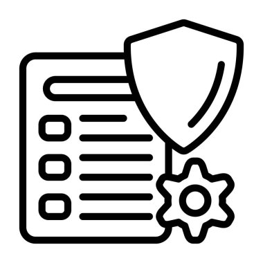 Koruma simgesi işaret vektör illüstrasyonu 