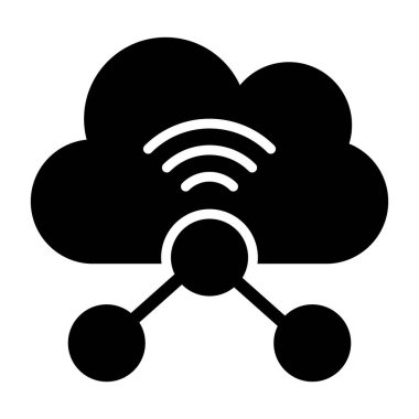 Sanal Ağ, kolay kullanım için zarif vektör simgesi