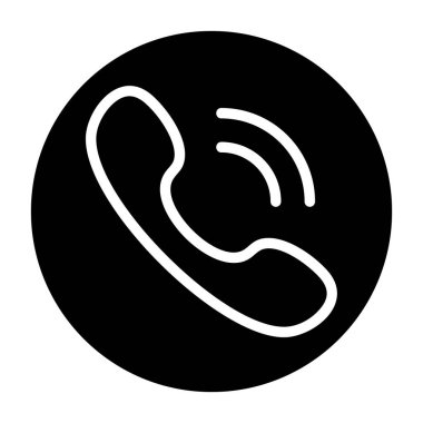 Vektör çizim simgesini işaret telefon 