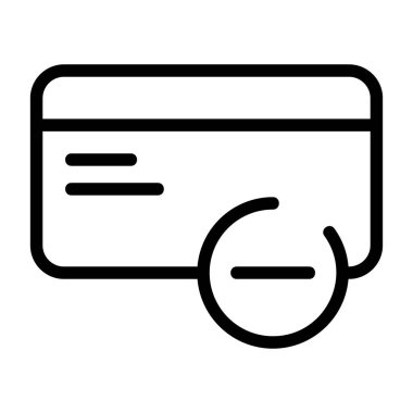 Basit biçimdeki profesyonel simge, kredi kartı