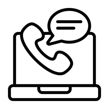 Müşteri Desteği simgesi, siyah işaret beyaz arkaplanda izole edildi  