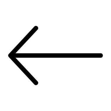 Beyaz arkaplanda ince ok simgesi, vektör illüstrasyonu 