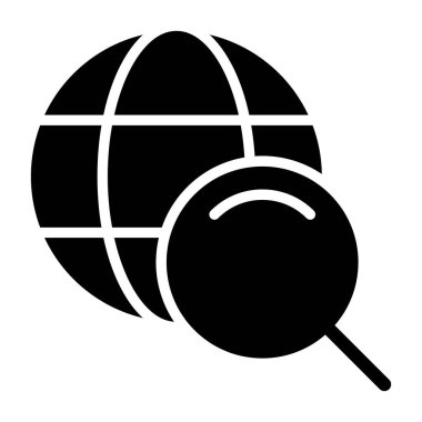 Ağ aranıyor, kolay kullanım için zarif vektör simgesi