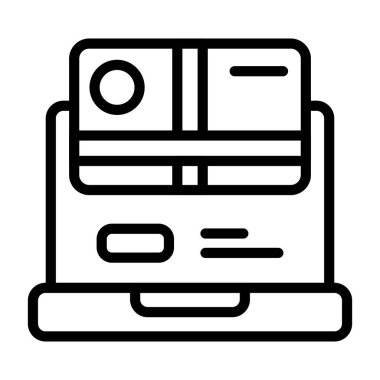 Beyaz arkaplanda zarif vektör simgesi, hediye kartı