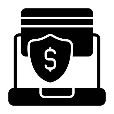 Güvenlik simgesi işaret vektörü illüstrasyonu 