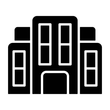 Hastane vektör simgesi, özet tasarımı 