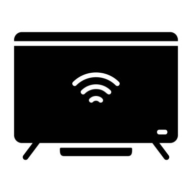 Akıllı TV simgesi vektör illüstrasyonu