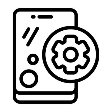 Simge ayarlanıyor, siyah işaret beyaz arkaplanda izole ediliyor  