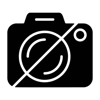 Kamera Kapalı - Takım sunumu için temel vektör simgesi