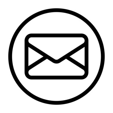 E- posta simgesi, vektör illüstrasyonu. Posta     