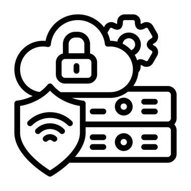 Veri Gizliliği - kolay kullanım için tasarlanmış ince simge