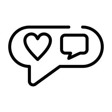 Sosyal Ortam - şirket sunumu için temiz vektör simgesi