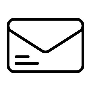 E- posta simgesi, vektör illüstrasyonu. Posta     