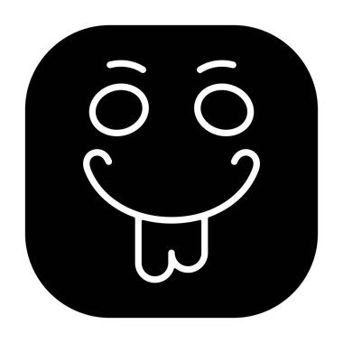 Kusan emoji simgesi vektör resimlemesiyle yüzleş 