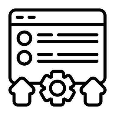 SERP simgesi, siyah işaret beyaz arkaplanda izole edildi  