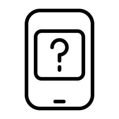 Faq simge vektör illüstrasyonu