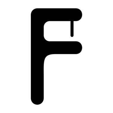 Diş ipi simgesi, siyah işaret beyaz arkaplanda izole edildi  