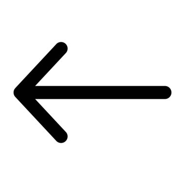 Beyaz arkaplanda ince ok simgesi, vektör illüstrasyonu 