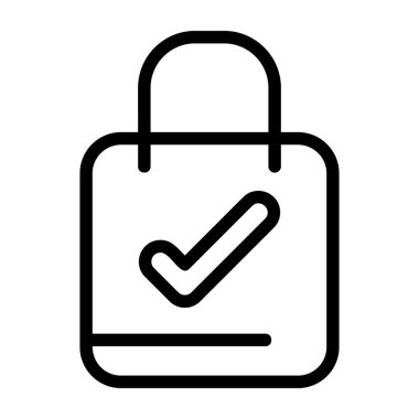 Alışveriş Torbası - gösterişli sunum için hazırlanmış profesyonel vektör simgesi