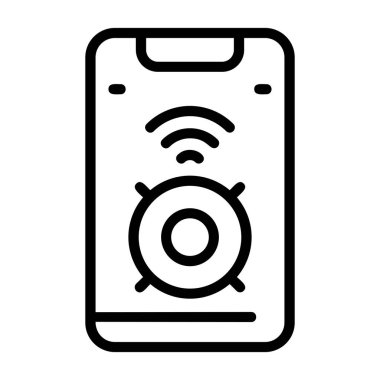 akıllı konuşmacı simgesi vektör çizimi