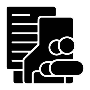 Takım Dizin simgesi beyaz sırt gorandası, vektör illüstrasyonu 