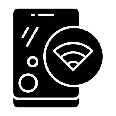 WiFi simgesini işaret illüstrasyon vektör