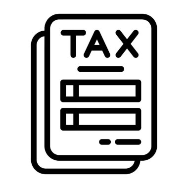 vergi simgesi işaret vektörü illüstrasyonu 