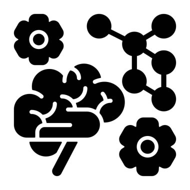 Sinirsel Ağ, kullanışlı modern vektör simgesi