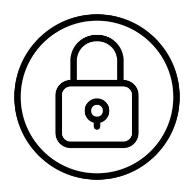 gliflerin renk ikonu vektör illüstrasyonunu kilitle 