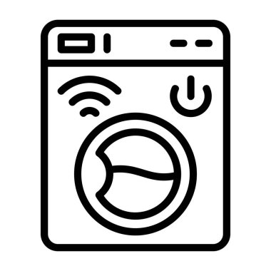 Akıllı Yıkama simgesi vektör çizimi
