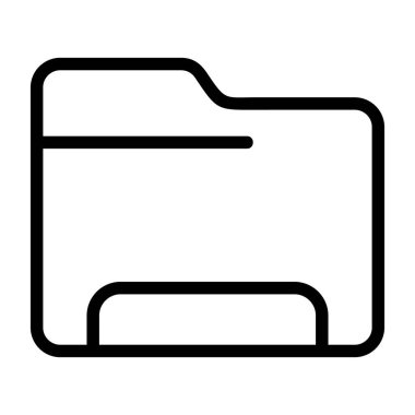 Beyaz arka gorund üzerindeki dizin simgesi, vektör illüstrasyonu 