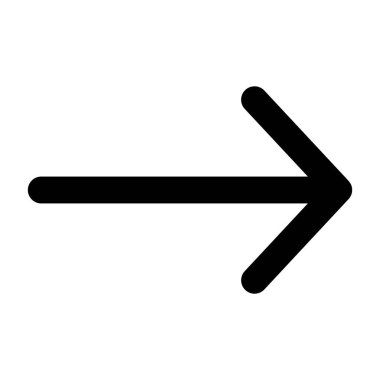 Beyaz arkaplanda ince ok simgesi, vektör illüstrasyonu 