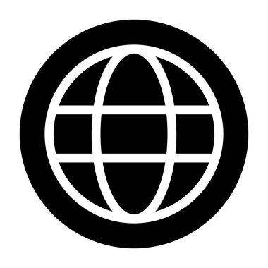 Dünya simgesi işaret vektörü illüstrasyonu 