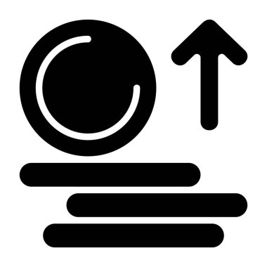 Kar simgesi ve siyah işaret beyaz arkaplanda izole edildi  