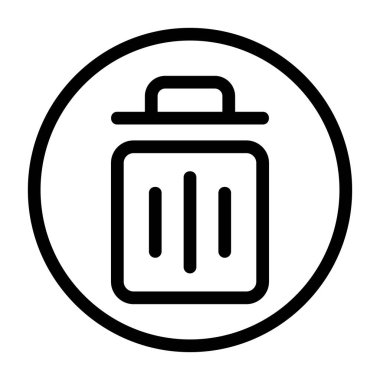 Bisiklet Kutusu simgesi, siyah işaret beyaz arkaplanda izole edildi  