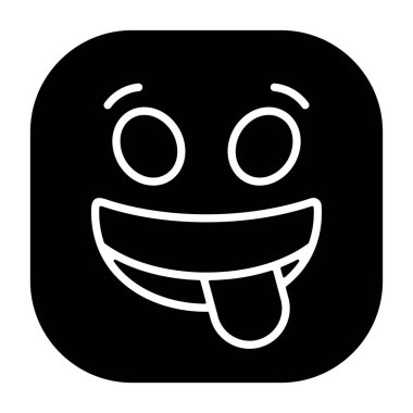 Yüz Tatlandırıcı Yemek emojisi ikon vektör çizimi 