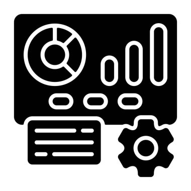 İş Sunumu - Yumuşak çizgileri olan ince illüstrasyon