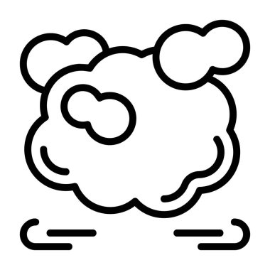 Toz simgesi, siyah işaret beyaz arkaplanda izole edildi  