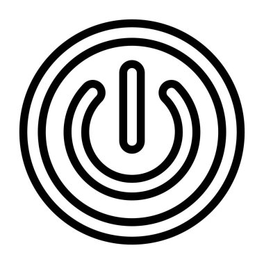 güç düğmesi simgesi, basit illüstrasyon
