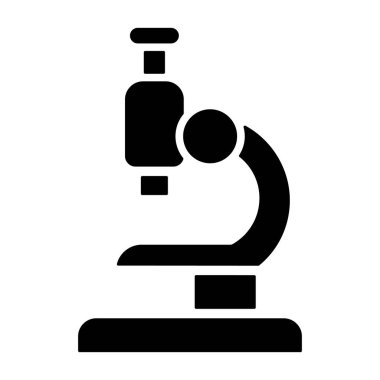 mikroskop simgesi işareti illüstrasyon vektör