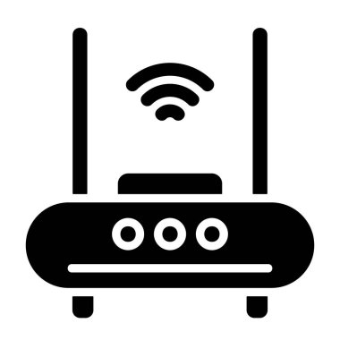 wi-fi yönlendirici vektör illüstrasyonu 