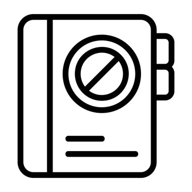 Kişiyi engelle - şirket ihtiyaçları için profesyonel vektör simgesi