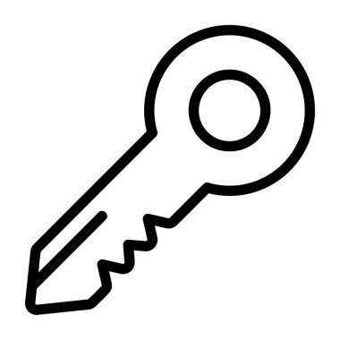 Anahtar simgesi işareti illüstrasyon vektör 