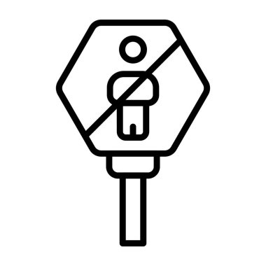 Ayakta simge işareti çizimi yok  