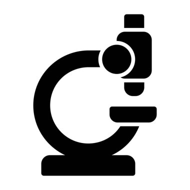 mikroskop simgesi işareti illüstrasyon vektör