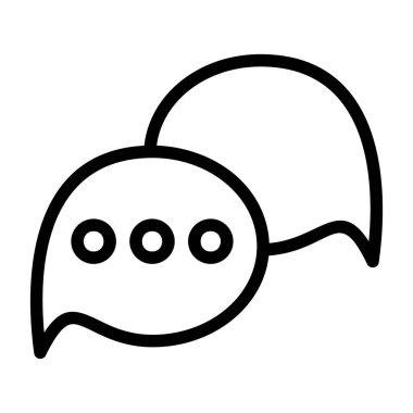 Konuşma balonu ikonu. vektör illüstrasyonu          