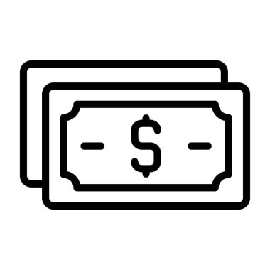 Para birimi simgesi işaret vektör illüstrasyonu  